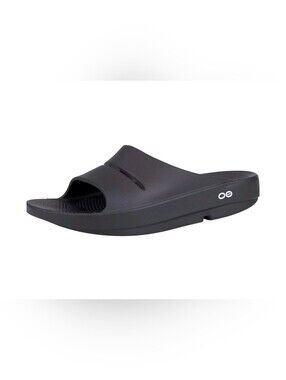 OOFOS Original Black Recovery Slide M10/W12